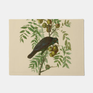 Audubon American Crow Black Bird Doormat