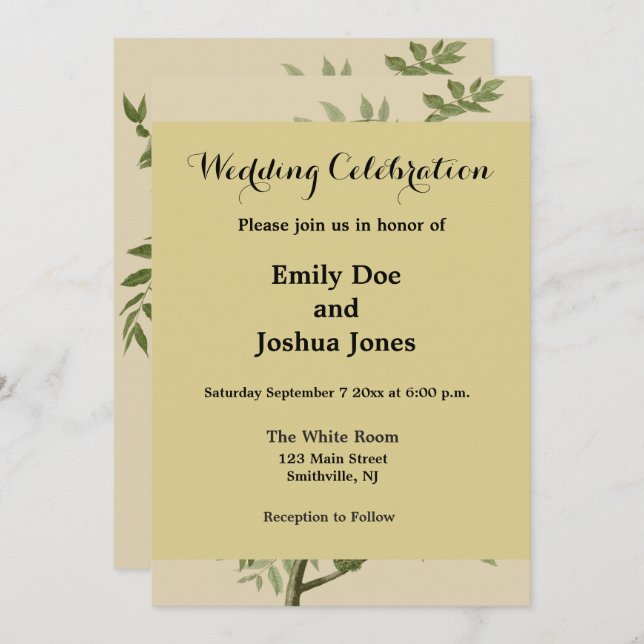 Audubon American Crow Black Bird Invitation (Front/Back)