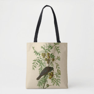 Audubon American Crow Black Bird Tote Bag