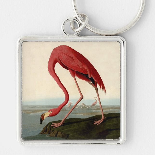 Audubon American Flamingo Keychain (Front)
