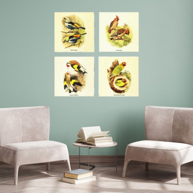Audubon Bird Gallery Wall Art Set of 4 (Creator Uploaded)