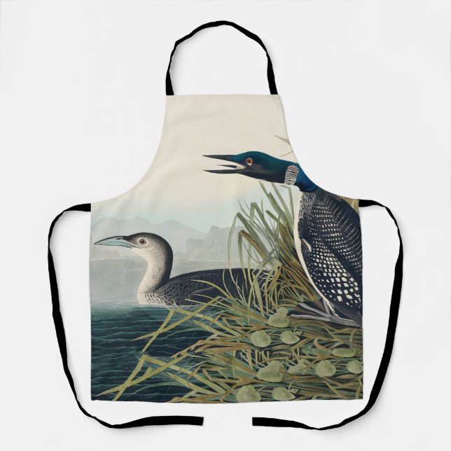 Audubon Bird Loon Diver Classic Apron (Front)