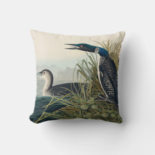 Audubon Bird Loon Diver Classic Throw Pillow