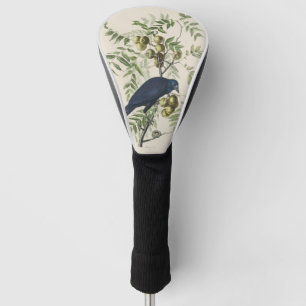 Audubon Black Crow American Bird Illustration Golf Head Cover
