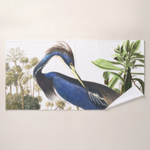 Audubon Blue Heron Bird Wildlife Bath Towel Set