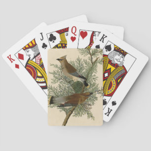 Audubon Cedar Waxwing Bird Playing Cards