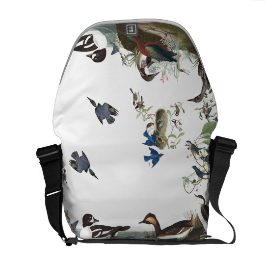 Audubon Collage of Birds Wildlife Messenger Bag