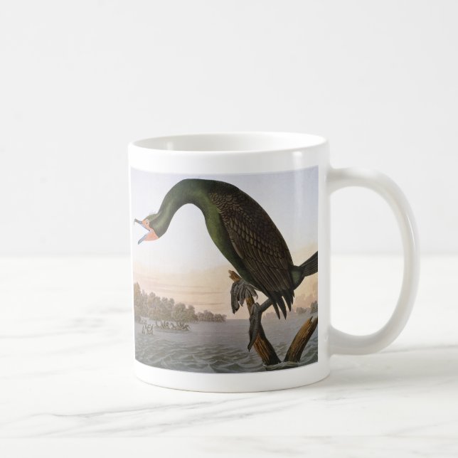 Audubon: Double Crested Cormorant Coffee Mug (Right)