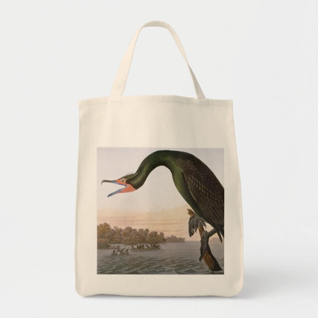 Audubon: Double Crested Cormorant Tote Bag (Front)