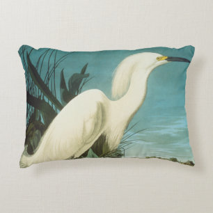 Audubon: Egret Decorative Pillow