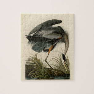 Audubon Great Blue Heron Birds Jigsaw Puzzle