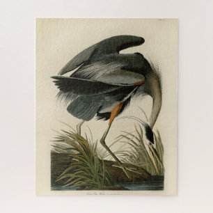 Audubon Great Blue Heron Marsh Bird Jigsaw Puzzle
