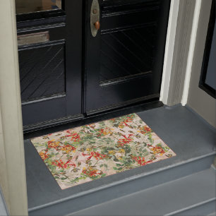 Audubon Hummingbird Birds Flowers Wildlife Doormat