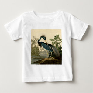 Audubon Louisiana Heron Birds America Art Baby T-Shirt