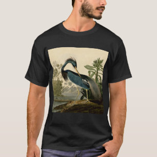 Audubon Louisiana Heron Birds America Art T-Shirt
