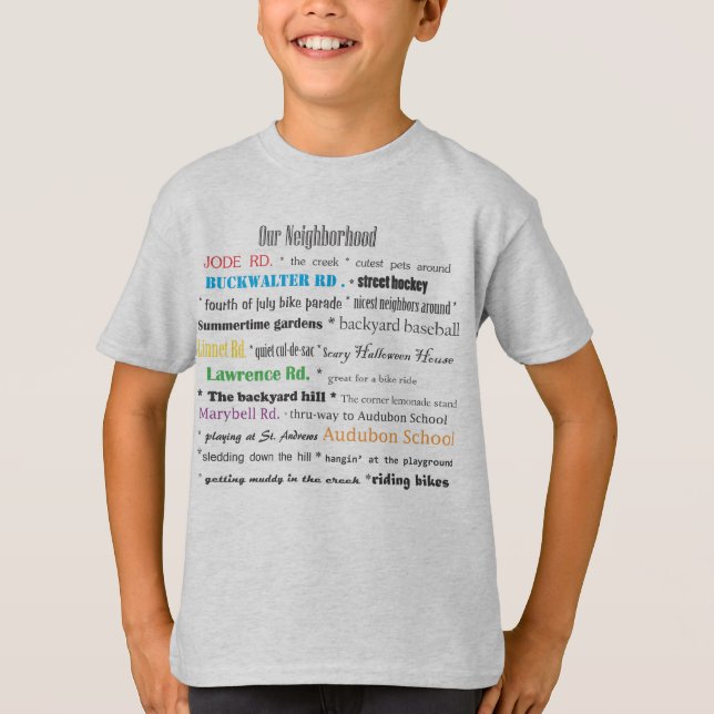 Audubon Neighbourhood 1 T-Shirt (Front)