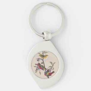 Audubon Painted Bunting Bird Wildlife Keychain