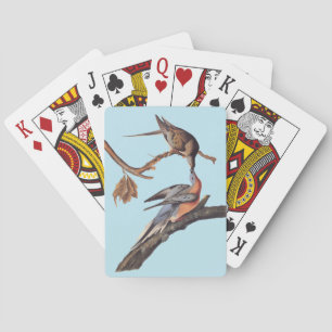 Audubon Pair of Kissing Passenger Pigeons Playing Cards