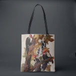 Audubon Pileated Woodpecker Bird Painting Tote Bag<br><div class="desc">Audubon Birds - Audubon's Pileated Woodpecker - The pileated woodpecker is the largest woodpecker in North America. The painting is based on an antique print from John James Audubon's Birds of America,  from the early 1800s.</div>