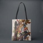 Audubon Pileated Woodpecker Bird Painting Tote Bag<br><div class="desc">Audubon Birds - Audubon's Pileated Woodpecker - The pileated woodpecker is the largest woodpecker in North America. The painting is based on an antique print from John James Audubon's Birds of America,  from the early 1800s.</div>