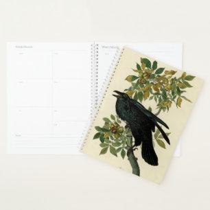 Audubon Raven Bird Classic Artwork Planner