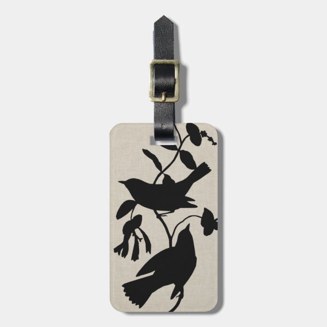 Audubon Silhouette IV Luggage Tag (Front Vertical)