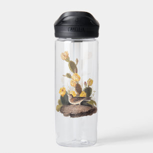 Audubon Vesper Sparrow and Prickly Pear Cactus Water Bottle