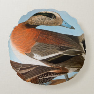 Audubon: Wigeon Round Pillow