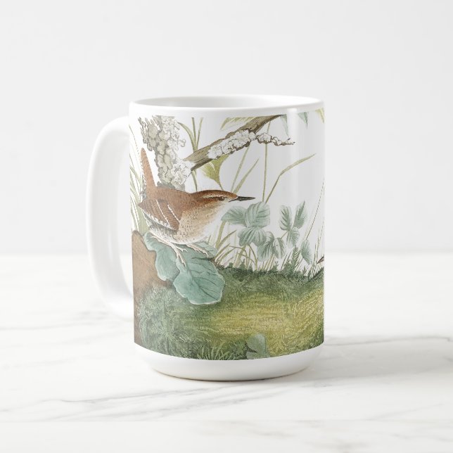 Audubon Wren Birds Wildlife Animals Meadow Mug (Front Left)