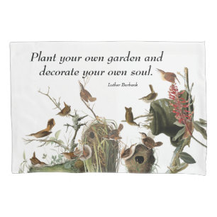Audubon Wren Birds Wildlife Garden Pillowcase