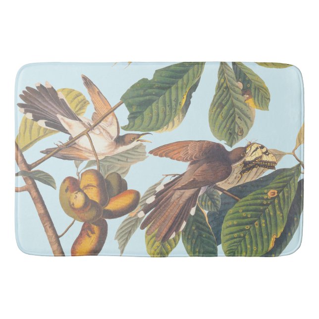 Audubon Yellow Billed Cuckoo Bath Mat (Front)