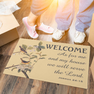 Audubon's Maryland Yellowthroat and Verse Doormat