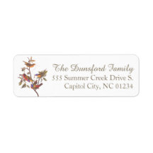 Audubon's Painted Bunting Famille de cinq oiseaux