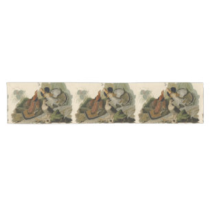 Audubon's Painting of a trio of Ruffed Grouse Short Table Runner