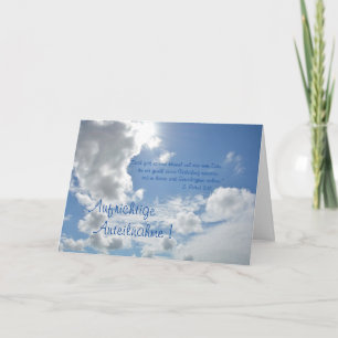Aufrichtige Anteilnahme - mit Spruch aus der Bibel Card