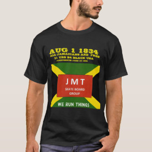 AUG 1 1834. JAMAICA FREE Basic Dark T-Shirt