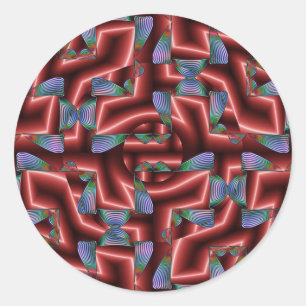 Auganyred Classic Round Sticker