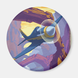 Augerin Canyon Illustration Magnet