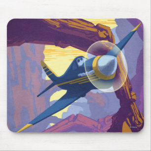 Augerin Canyon Illustration Mouse Pad