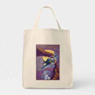 Augerin Canyon Illustration Tote Bag