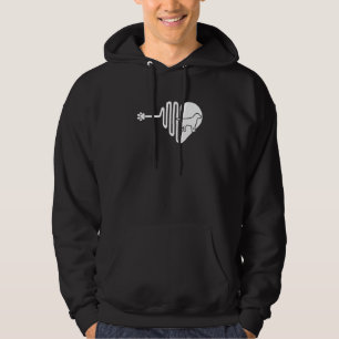 Auggie Dog Paw Heartbeat Pet Owner Veterinarian Hoodie
