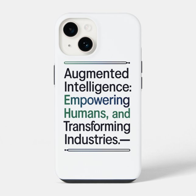 Augmented Intelligence – Empowering Humans iPhone Case (Back)