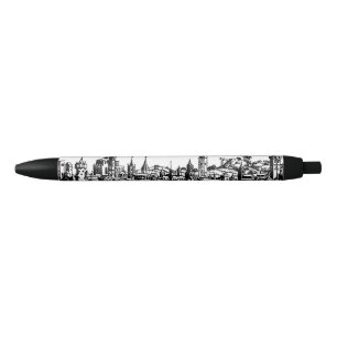 Augsburg German capital of Swabia Black Ink Pen