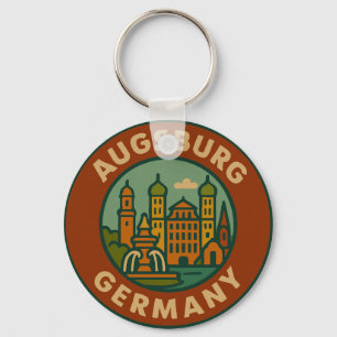 Augsburg Germany Cityscape Keychain