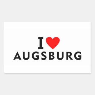 Augsburg Germany love city heart like travel Sticker