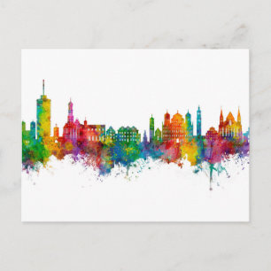 Augsburg Germany Skyline Postcard