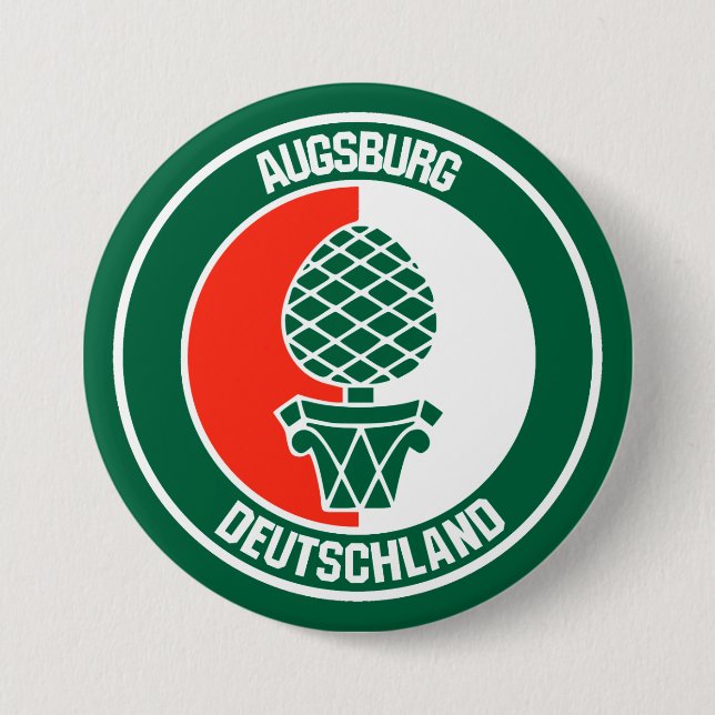 Augsburg Round Emblem 3 Inch Round Button (Front)