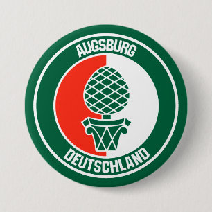 Augsburg Round Emblem 3 Inch Round Button