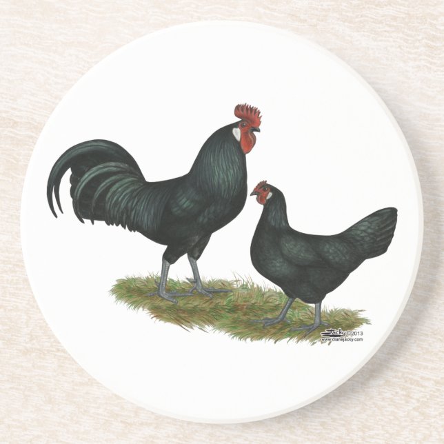 Augsburger Chickens Coaster (Front)