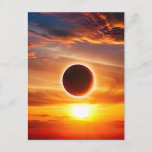 August 12 2026 total solar eclipse greenland holiday postcard